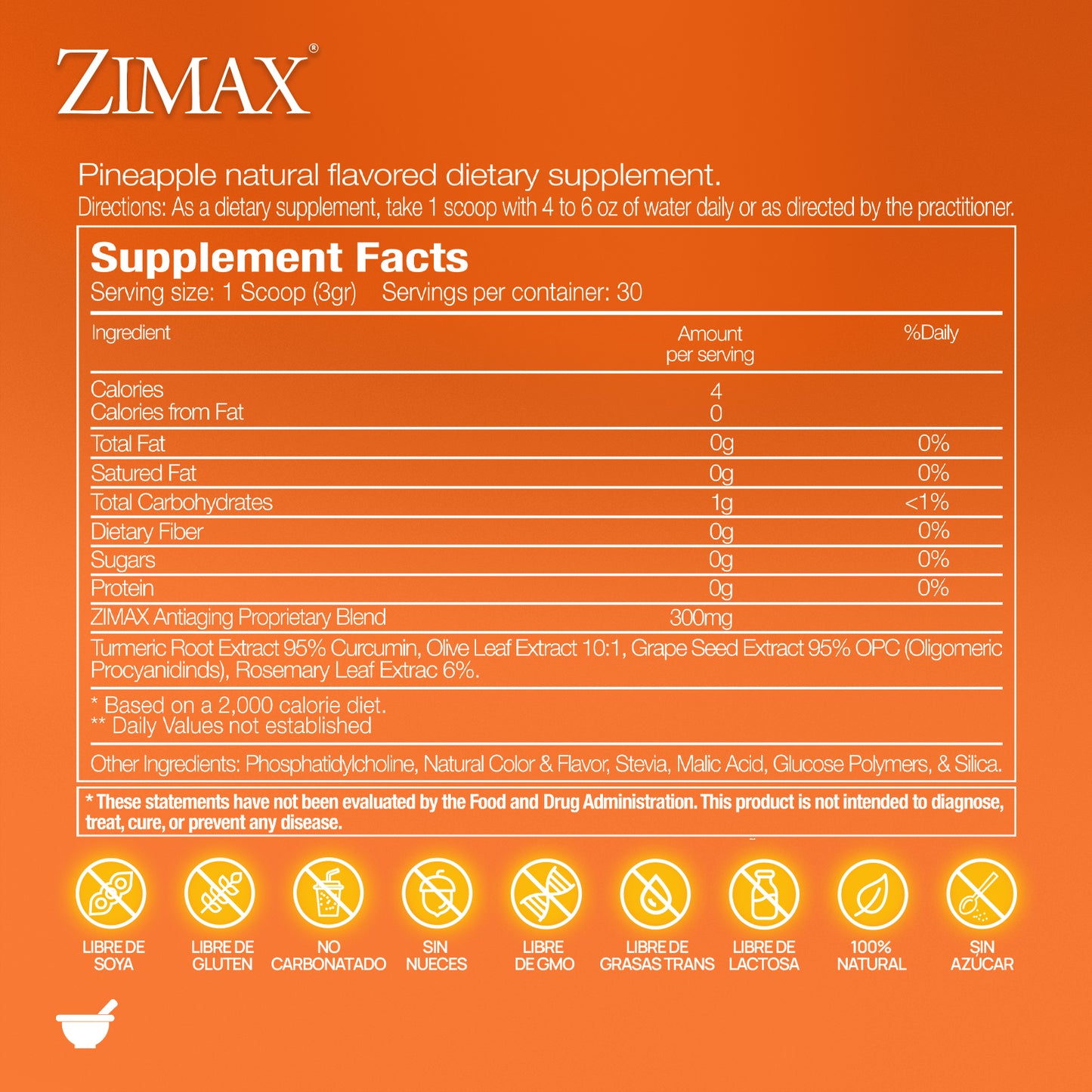 Zimax® antioxidante envase (test)
